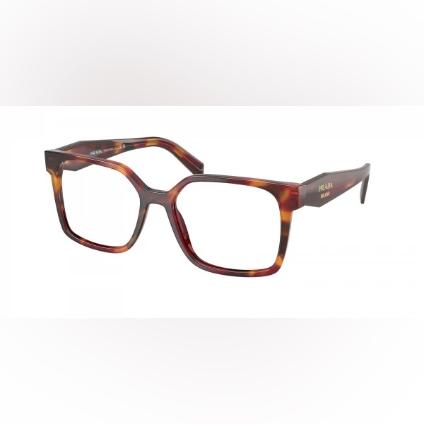 Prada Pr 17zv Eyeglasses Poppy Tortoise
